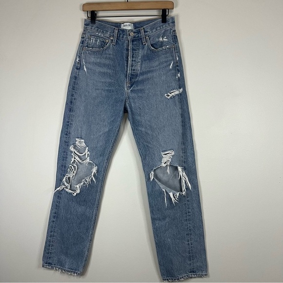 AGOLDE the 90s loose mid rise jeans size 25 - Picture 9 of 11